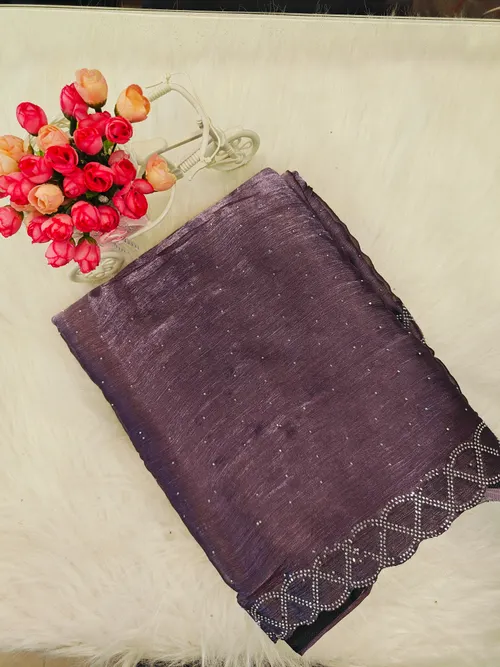 DESIGNER STONE WORK SAREES DS22
